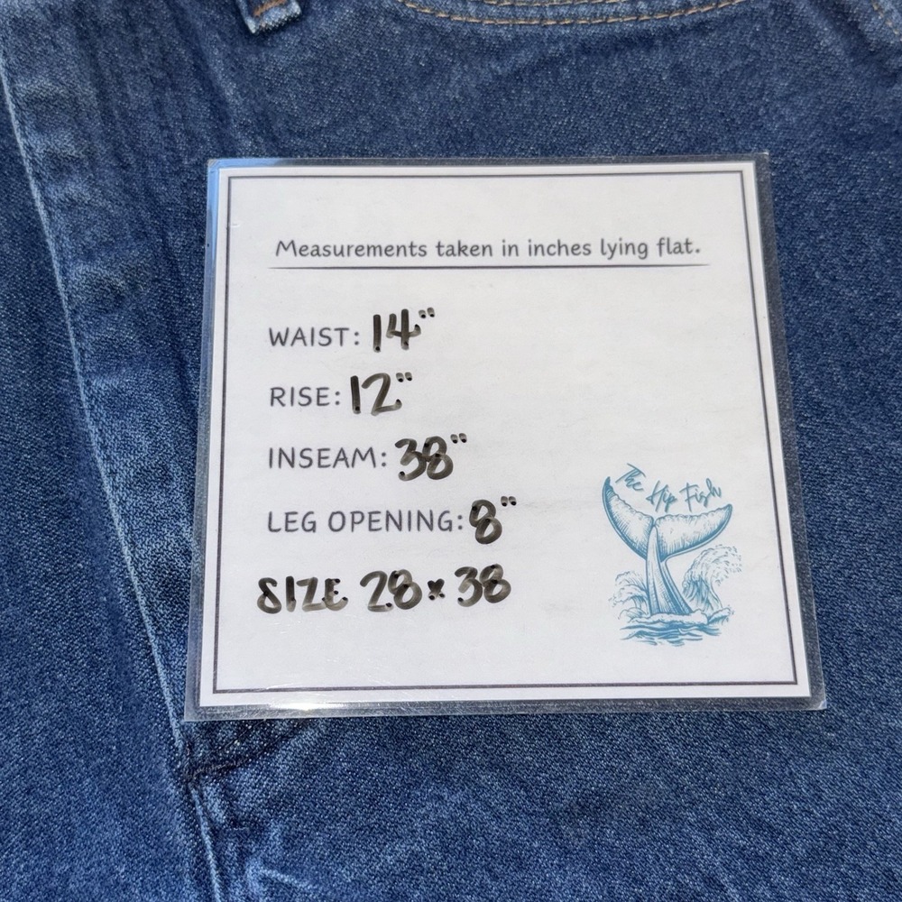 Wrangler 936DEN Jeans Mens 28x38 Vintage Made In USA Western Rodeo 100% Cotton - Picture 4 of 7